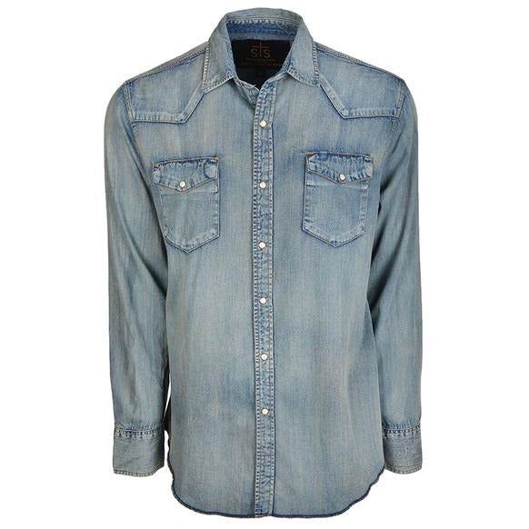 Men's Denim Snap Shirt