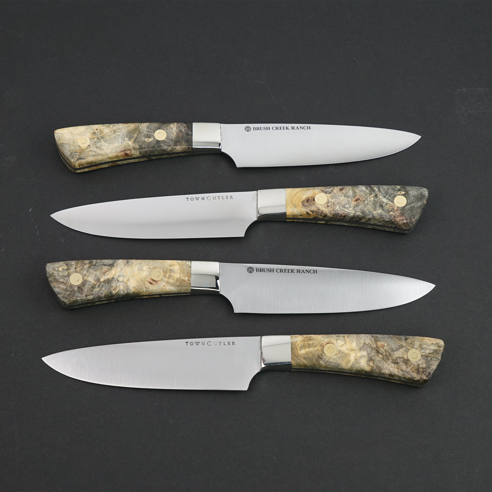 Messermeister Meridian Elite 4-1/2 Non-Serrated Steak Knife Set -  KnifeCenter - E/3684-4/4S