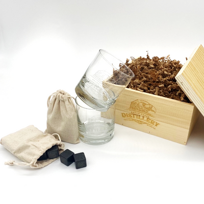 Distillery Glass & Stone Gift Box