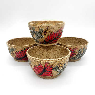 Sage & Indian Paintbrush Bowl