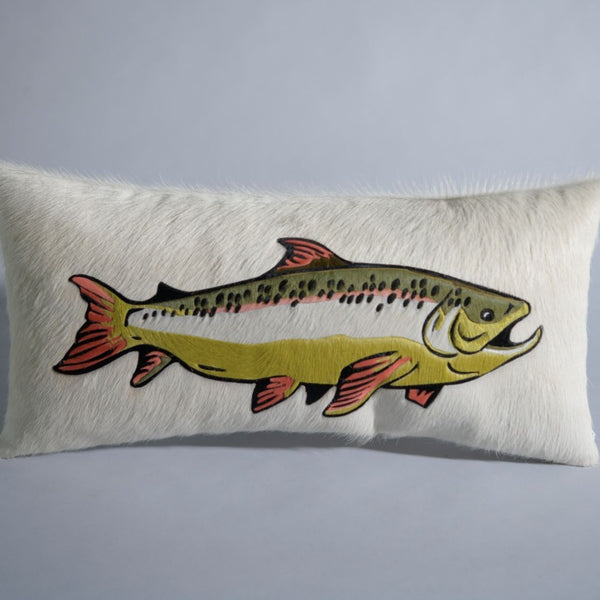 Trout Pillow - Cream