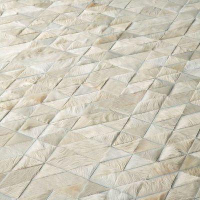9' x 12' Area Rug - Cream Geometric