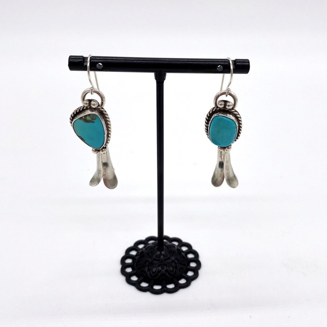 Blossom Convertible Earrings with Turquoise and Car