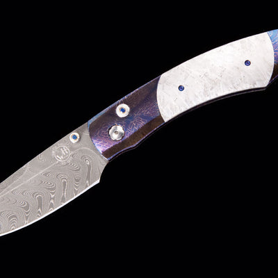 Spearpoint Spatial Pocket Knife with Gibeon Meteorite