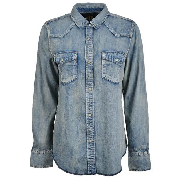 Women's Denim Snap Shirt