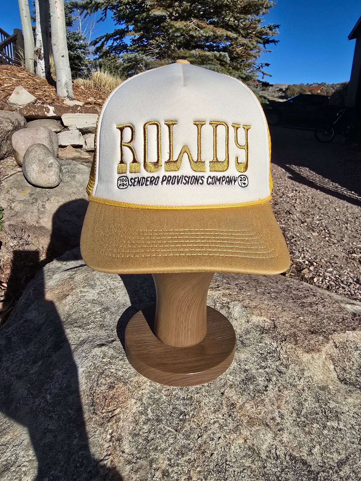 Sendero ROWDY Embroidered Trucker Cap