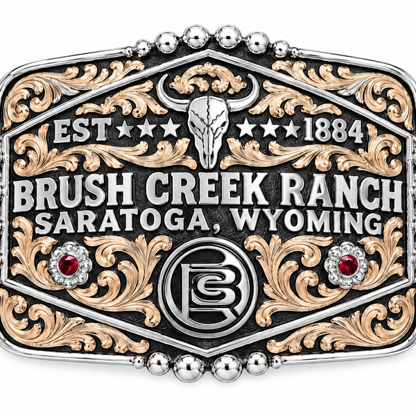 Benchmark Belt Buckle - BCR Saratoga Wyoming