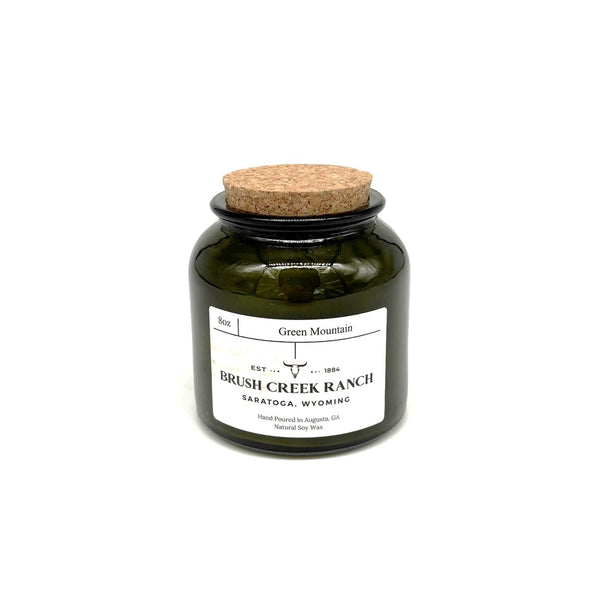 Green Mountain Apothecary Glass Candle