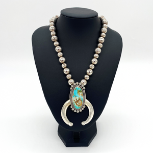 Sonoran Gold Turquoise Naja Pendant Necklace