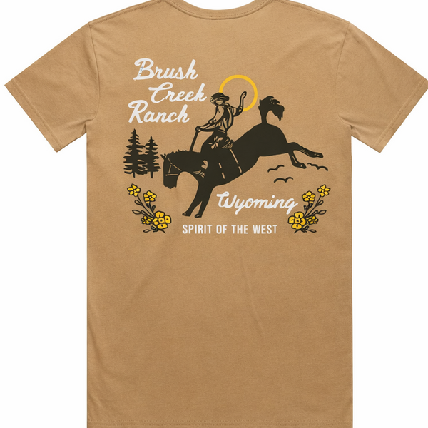 Brush Creek Ranch Cowboy Tee - Brown