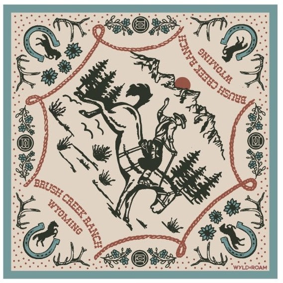 BCR Cotton Bandana - Teal