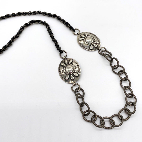 Sterling Concho Necklace