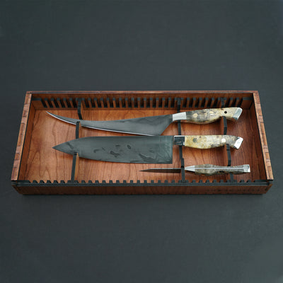 Chef Knife Set - 3 Knives with Carbon Steel Blades