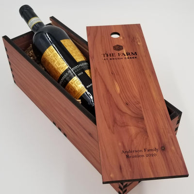 Wine Box in Cedar