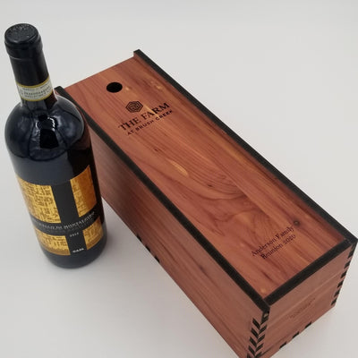 Wine Box in Cedar