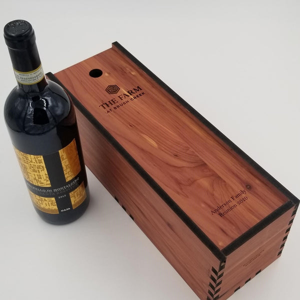 Wine Box in Cedar