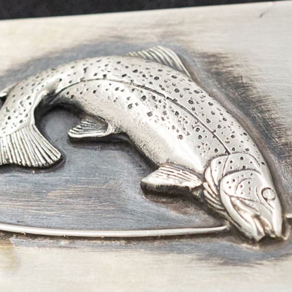 Fly Fishing Money Clip Sterling Silver