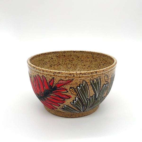 Sage & Indian Paintbrush Bowl