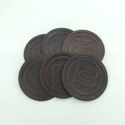 Branded Leather Coaster Set