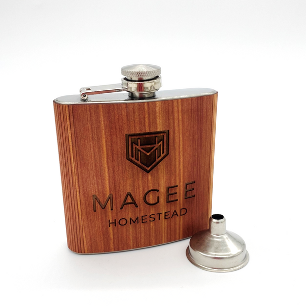 Magee Homestead Cedar Flask