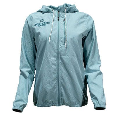 Women's Hooded Open Air Caster - Dusty Blue