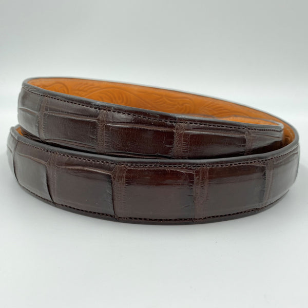 1.25″ Premium American Alligator Belt - BROWN