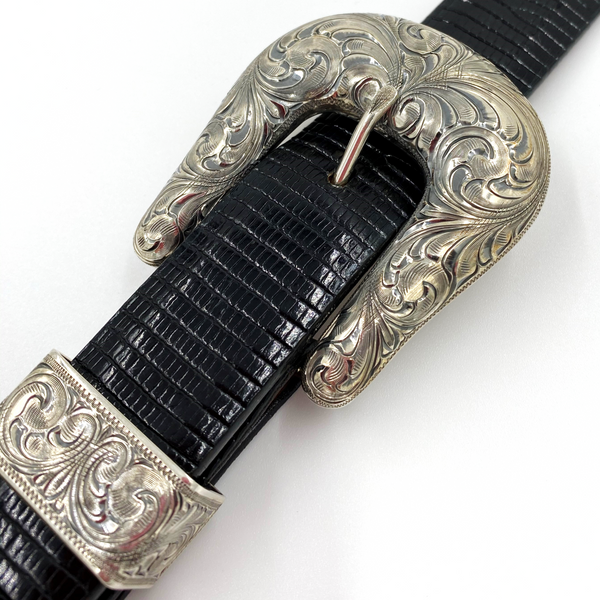 Sterling silver ranger buckle sets hot sale