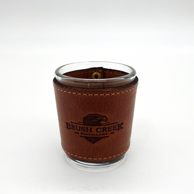 Leather Wrapped Shot Glass Set