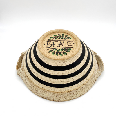 Striped Bowl with Handles