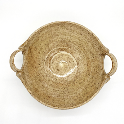 Striped Bowl with Handles