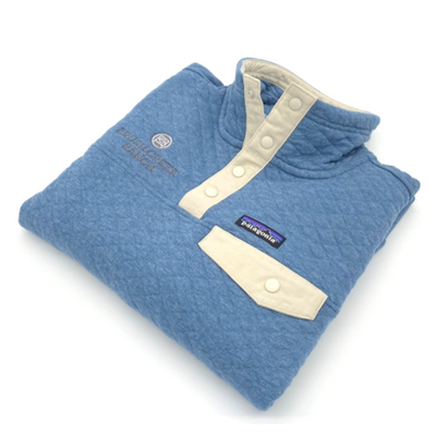 Women's Organic Cotton Quilt Snap-T Pullover - Blue