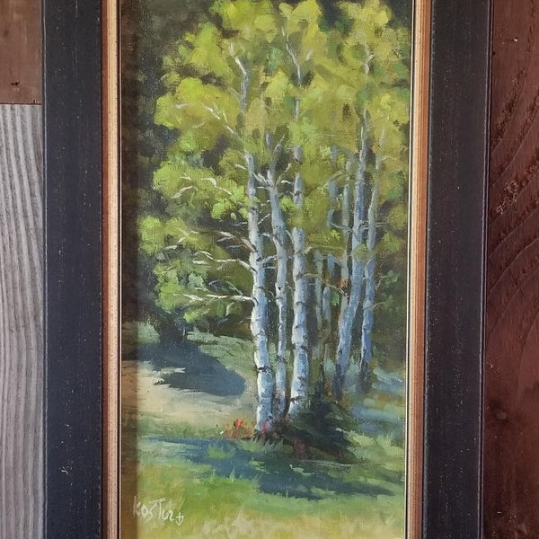 “Wind Whispers Green”  Original Oil Painting