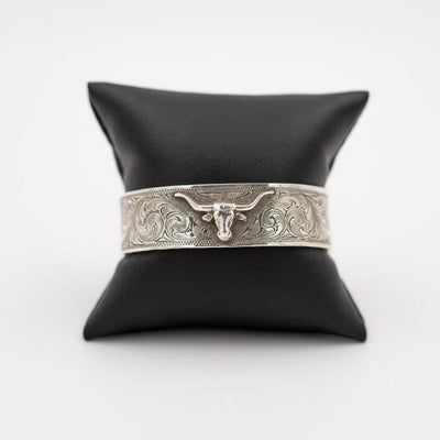 Sterling Silver Longhorn Cuff Bracelet