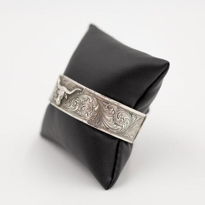 Sterling Silver Longhorn Cuff Bracelet