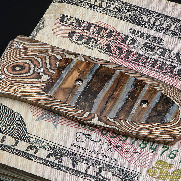 Pharaoh Epic Money Clip with Woolly Mammoth tooth